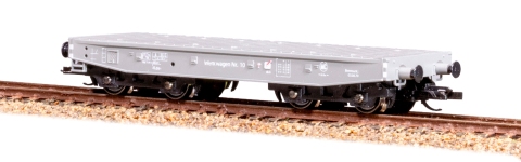 Schirmer Modelleisenbahn 20247 - TT - Flachwagen Werkwagen 10, DR, Ep. III-IV